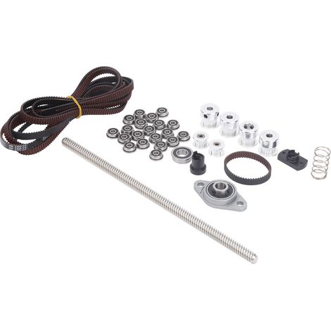 Kit d'entraînement par courroie, poulie de distribution en aluminium pour imprimante 3D Voron V0 GT2, accessoires de 2 mètres (1/5)
