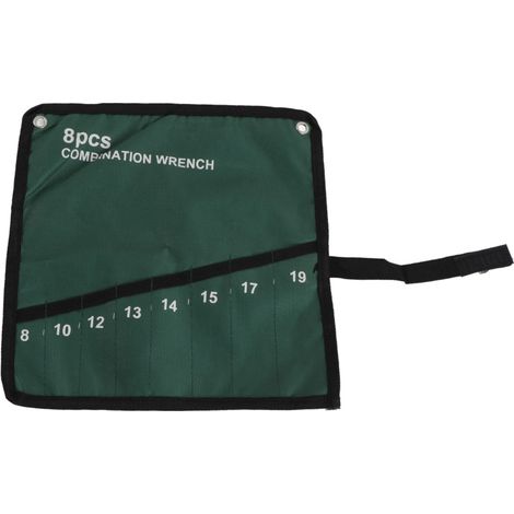 Bolsa de almacenamiento enrollable de lona con múltiples bolsillos, 8 bolsillos (1/5)