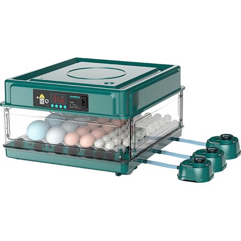 Incubadora de huevos, control automático de temperatura, doble voltaje, ES 48 huevos (1/2)
