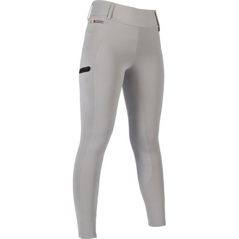 42 IT, bordeaux: Leggings da equitazione donna modello Livigno full grip