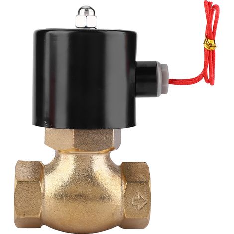 Brass Two way Normally Closed Solenoid Valve For Air Water Steam(DC24V) (1/5)