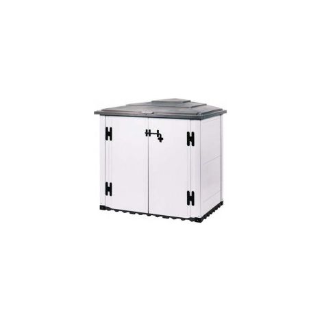 Casetta da giardino portautensili BOX URBAN 100 2 porte 131x88xh.111 cm