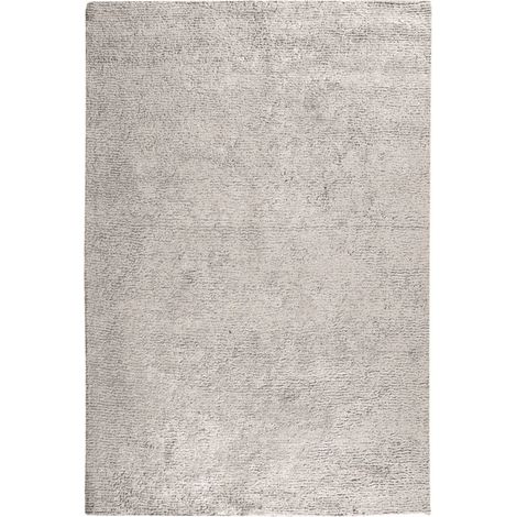 Tapis 120 x 180 cm beige clair en coton poils longs tout doux - JALNA (1/4)