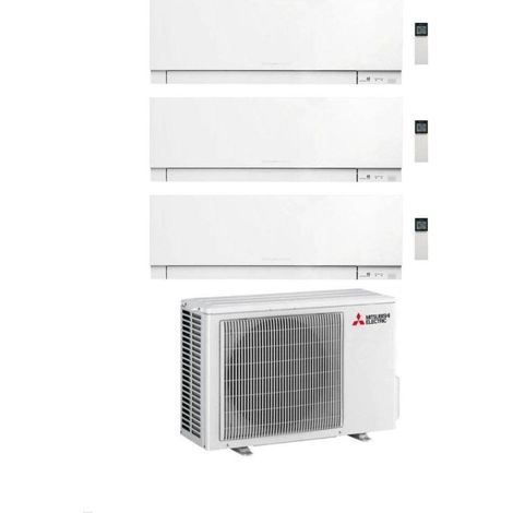 Mitsubishi Climatiseur Split Trial Kirigamine Zen MSZ-EF Blanc 9+9+12 avec MXZ-3F54VF Inverter R32 WiFi Classe A+++