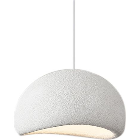 1PCS - Suspension lumineuse de style japonais Wabi Sabi Boho mi-siècle moderne en forme de dôme, 30 cm, E27, pour restaurant (ampoule non incluse)