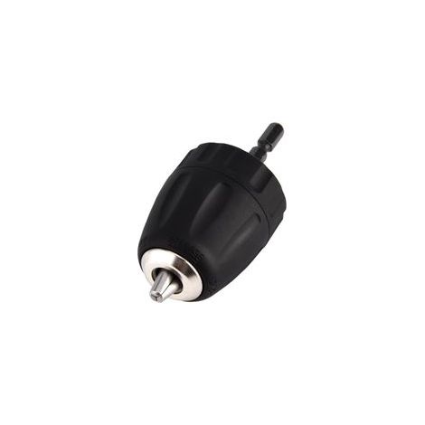 0.8-10mm 3/8"-24UNF Mandrin Porte Forêt sans Clé avec Porte Douille Hexagonale 1/4" Accessoires(Nouveau style sans) pour Perceuse (1/5)