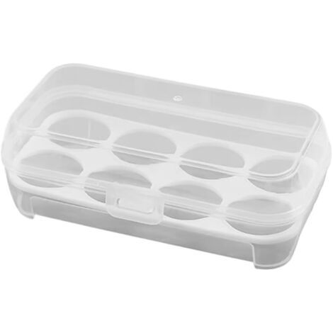 BUNTHAUS Conteneur À Œufs À 8 Compartiments, Boîte De Rangement pour Œufs, Distributeur Portable pour Transport D'œufs, pour Camping, Pique Nique, (1/5)