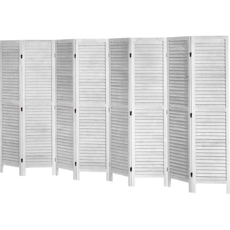 Paravent en bois pliable à 8 panneaux, 170 cm de haut, cloison intérieure ajourée en bois, paravent décoratif portable, idéal pour séparer les pièces, à la maison, au bureau, au restaurant ou dans la (1/5)