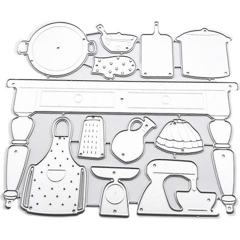 Tisch-Topf-Metall-Stanzformen-Schablone DIY Scrapbooking Album Papierkartenvorlage