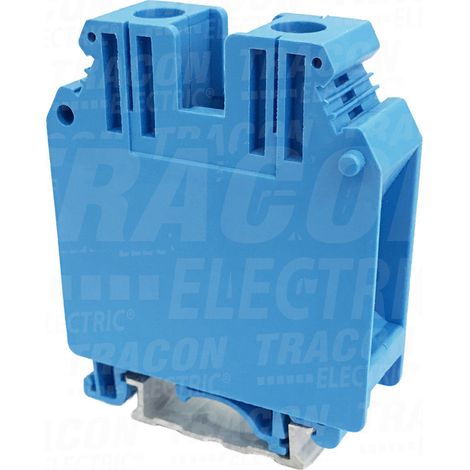 Morsetto di collegamento della barra di distribuzione neutra a vite, blu 6-35mm2, 1000VAC, 150A (1/2)