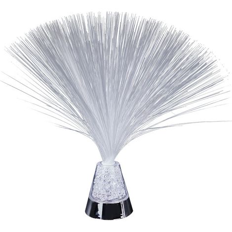 Lampe Fibre Optique - LED Rotative Changement Couleur Automatique - Décoration Intérieure Jardin Mariage Soirée - Hauteur 33 cm - 1 Pièce (1/5)