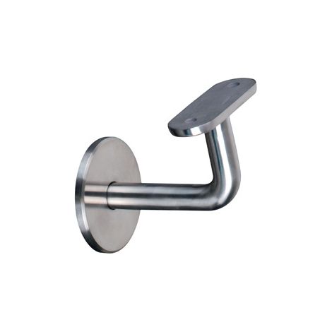 Deco Fer Forge – Support mural de main courante 90° pour tube carré – Longueur 77mm – À sceller – Inox 304 – Fixation taraudée M8