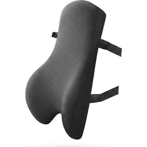 Coussin de soutien lombaire pour chaise de bureau, respirant et confortable, pour dossier de fauteuil inclinable. (1/5)