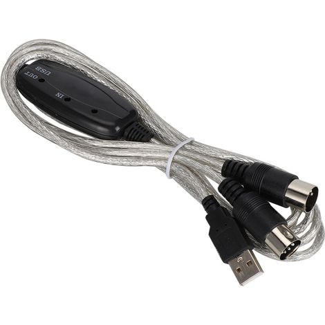 Câble adaptateur USB MIDI vers clavier musical pour ordinateur PC. (1/5)