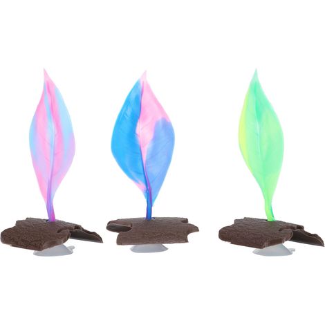 Décorations d'aquarium : plantes aquatiques artificielles en silicone souple, feuilles douces, aménagement paysager pour aquarium (1/5)