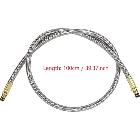 Adaptateur de rallonge pour réchaud de camping, tuyau de gaz rallongé de 1 m avec valve et adaptateur pour réchaud portable (1/4)