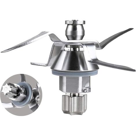 Couteau pour Thermomix Bimby TM31 Couteau mélangeur TM 31 Base en métal durable et lame tranchante en acier inoxydable (1/4)