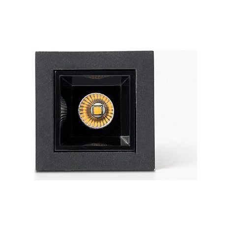 TROOP empotrable 2W negro-negro 36° 3000K CRI90