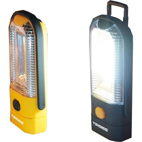 Torcia multifunzionale Tiross 2x1W + 3W COB LED TS1843, luce adattabile e design robusto per diversi scenari.