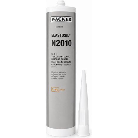 Mastic silicone autonivelant monocomposant WACKER ELASTOSIL N2010 310 ml pour l'électronique (1/3)