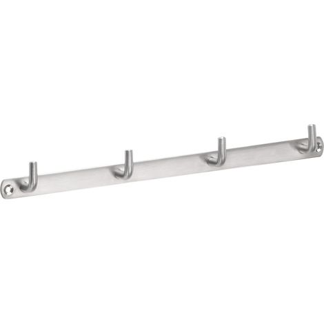 Meister 262141 - Barra per asciugamani a 4 ganci, in acciaio INOX