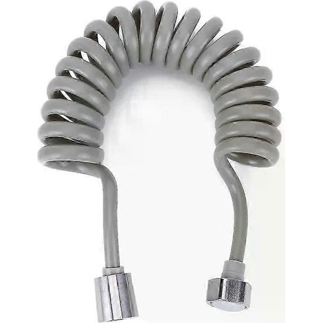 2/3/4 Meter flexibler Duschschlauch mit Federmechanismus, Verbindungsrohr, weicher Kunststoffschlauch, verdrehsicher, passend für Badezimmer, Toilette, Bidet-Sprühgerät – JXLGV (1/5)