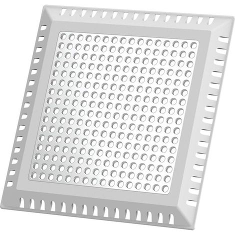 Protecteur de drain carré, filtre de drain pour douche, couvercle de drain pour salle de bain, accessoire de plomberie anti-obstruction pour baignoire et lavabo (1/5)