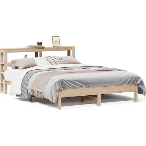 Maison Exclusive - Massivholzbett ohne Matratze 160x200 cm Kiefer
