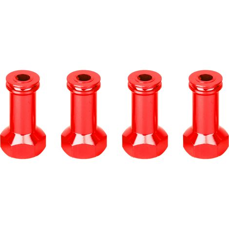 Adaptateur d'extension de moyeu hexagone pour voiture RC, allonge en métal rouge (1/5)