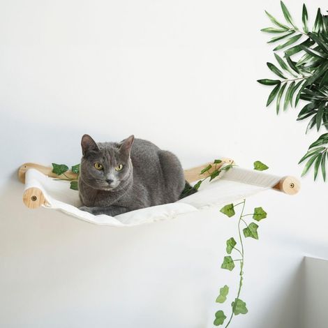 Wandhängematte, stabile 12-kg-Belastbarkeit, Katzenablage, modernes Design, für den Innenbereich (1/5)
