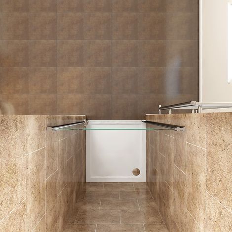 ELEGANT 700mm Frameless Pivot Shower Door 6mm Safety Glass Reversible Shower Door (1/5)
