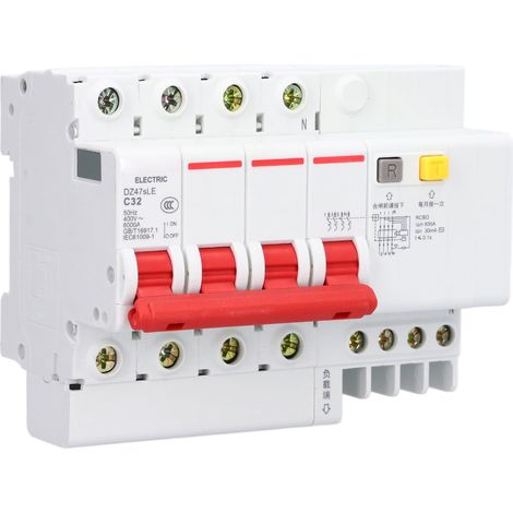 C32 Miniatur-Leistungsschalter 4P+N Fehlerstromschutzschalter für ländliche Netzumwandlung 400 V (1/5)
