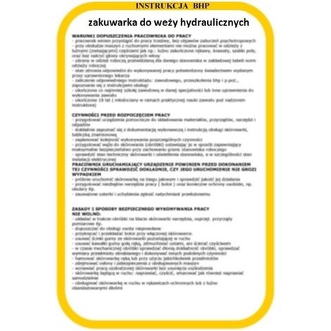 Instrucciones de seguridad para la máquina de engaste de mangueras hidráulicas (1/2)