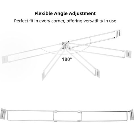 Barre de tension sécurisée RV Barre tension réglable 31.6-57.5cm stabilisateur réfrigérateur RV en acier inoxydable 304