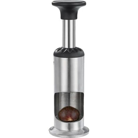 Utensile per barbecue, apri-castagne e pelapatate in acciaio inox, punzone manuale, schiaccianoci, sgusciatore, economico (1/4)