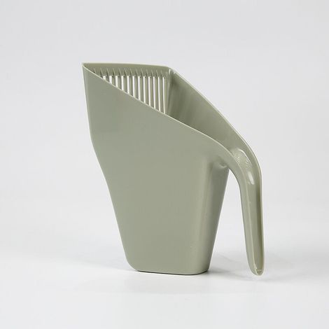 Pelle à litière pour chat en plastique épais, outil de nettoyage des excréments de chat, entonnoir rayé, pelle à excréments de chat(vert) (1/5)