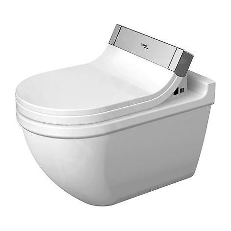 WC suspendu STARCK 3 ti 370x620mm SensoWash avec WG