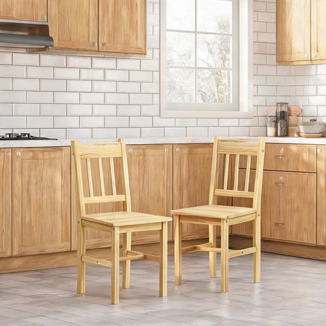 Chaise de salle à manger en madera de Pino 41 x 46,5 x 85,5 cm (1/5)