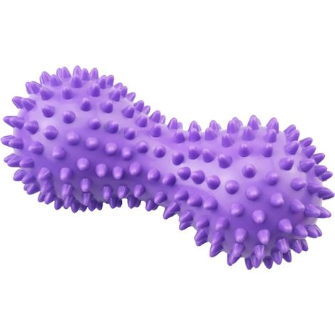 Balle de massage à picots de yoga en PVC de 15 cm pour le relâchement des fascias, violette, fitness (1/5)