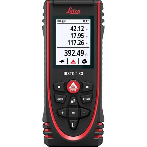 Télémètre laser multifonction Leica Disto X3 – Portée 150 m – Précision ± 1 mm – Classe de protection IP65 – Compatible application mobile – Lutz Blades (1/10)