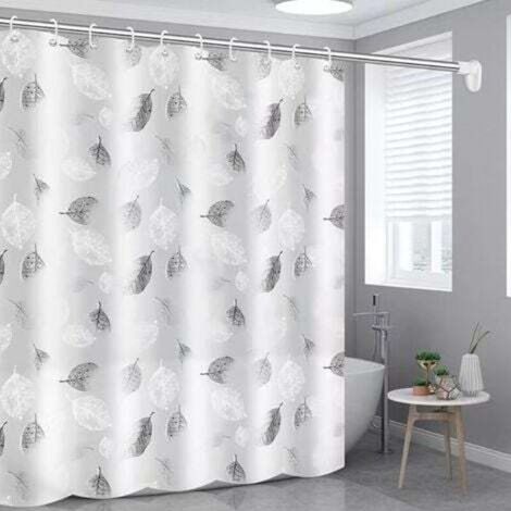Duschvorhang, Badewannenvorhang, 200 x 200 cm, schimmelresistent, wasserdicht, für Badezimmer
