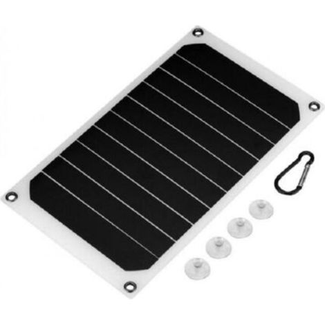 Panneau Solaire, 10W 5V Panneau Solaire Portable Chargeur Portable Chargeur de Puissance Mobile Panneau Solaire Étanche Sortie USB