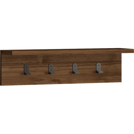Mensola da parete, mensola portaoggetti Shelf Noce (1/5)