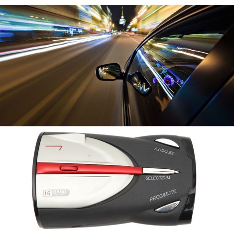Geschwindigkeitswarner für die Fahrzeugwindschutzscheibe mit 16-Band-Radarerkennung und Sprachalarm (1/5)