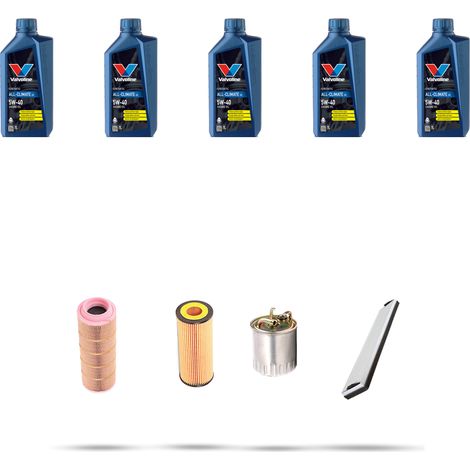 Kit tagliando 4 FILTRI e 5L OLIO compatibile con Mercedes A (W168) 170 CDI 66kw dal 1998 (1/5)
