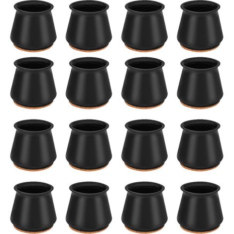 Protectores de patas de silla ERQVHQV, paquete de 16 tapones de silicona para patas de silla, protectores de patas de silla, tapones redondos para patas de silla de 25-30 mm – RAPANDA