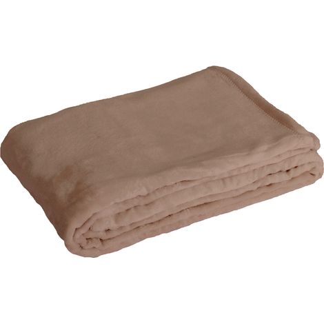 Bettdecke Plaid FLANBERG aus Polyester - 180x220 cm