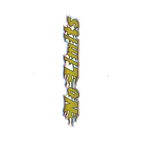 Sticker No Limits superdettagliato 3D Oro (1/2)