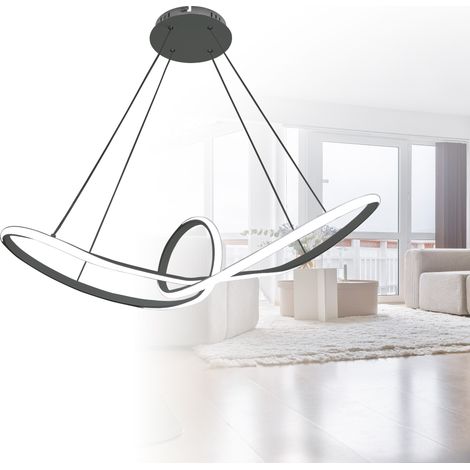 Lampara de techo LED Lidias Negro 60W
