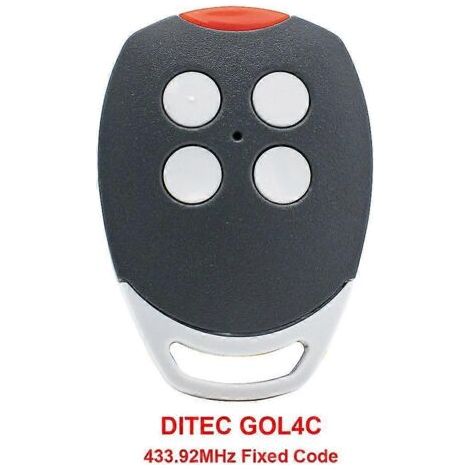 Pair Télécommande de porte de garage Ditec Gol4c 433,92 MHz fixe pour ouvre-porte de garage Ditec 433 MHz, face à face (1/4)